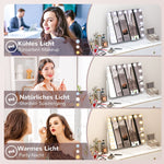 LED Vanity Mirror, Dimmable, Touch Control, USB, White