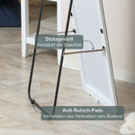 Full Length Mirror, Standing Wall Wardrobe Dressing, 45x160cm, Silver