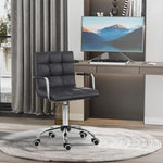 Ergonomic Desk Chair, Height Adjustable with Armrests, Office & Home, Black