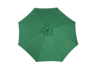14.8 Ft Double Sided Outdoor Umbrella, Rectangular Large with Crank, Dark Green