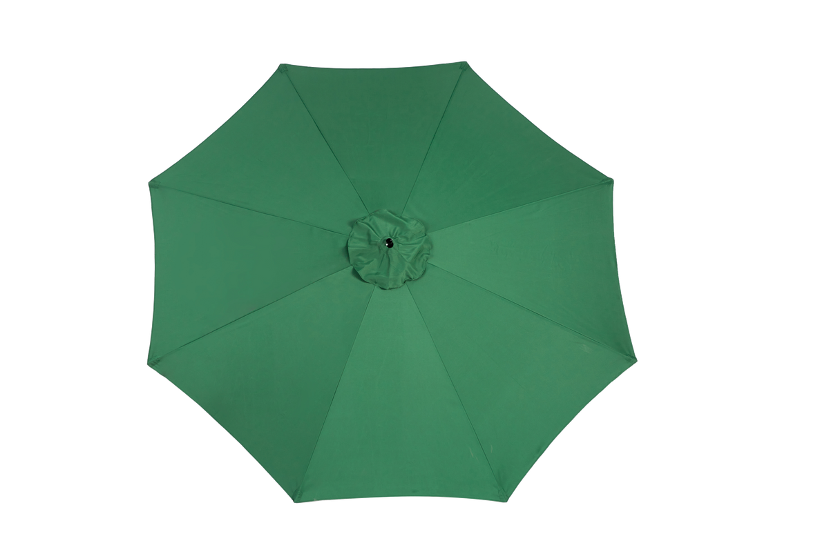 14.8 Ft Double Sided Outdoor Umbrella, Rectangular Large with Crank, Dark Green