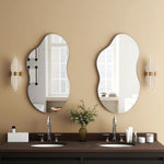 Asymmetrical Wall Mirror 32'' Metal Frame