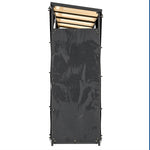 Firewood Rack Covers, Set of 2, Waterproof 600D Oxford, Black