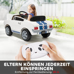 AIYAPLAY Children's Electric Car, 12V with 2.4 GHz Remote Control, White
