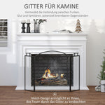 Fireplace Guard, Three-Part Foldable Spark, Iron