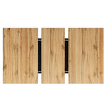 Telescopic Dining Table Extendable 118-157cm - Wood Color