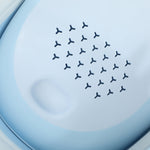 Baby Bathtub, Foldable Non-Slip Safe, Light Blue