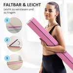 Balance Beam, Foldable Portable Non-Slip Gymnastics, Light Red