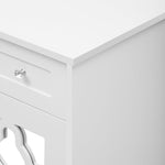 Sideboard Mirrored Doors Drawers Adjustable Shelves, Crystal Handles