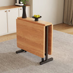 Extendable Dining Table 120x80 cm Foldable Modern Minimalist Natural Color