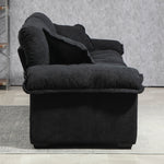 Two-Seater Sofa with Double Layer Cushions and Pocket Springs, 213 cm Chenille