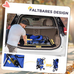 Dog Stroller, Foldable Lightweight, Blue