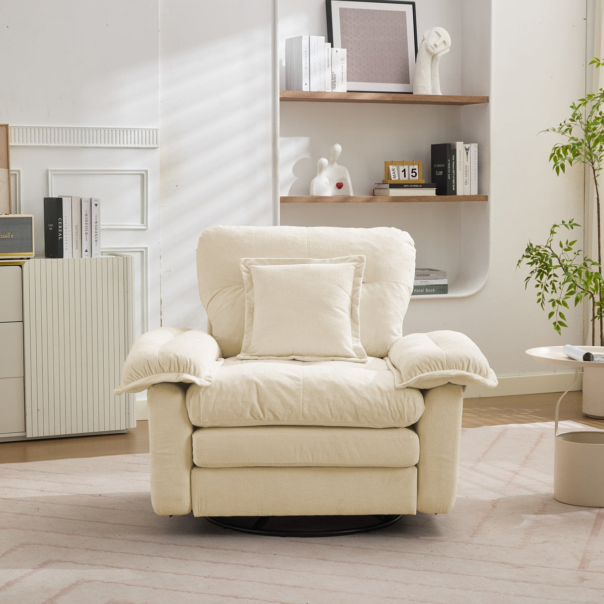 2-Piece Sofa Set Single Loveseat Double Cushion - Chenille