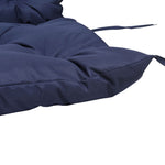 3-Seater Bench Cushion 150x98x8 cm, Outdoor/Indoor Seat Pad with Ties, Dark Blue