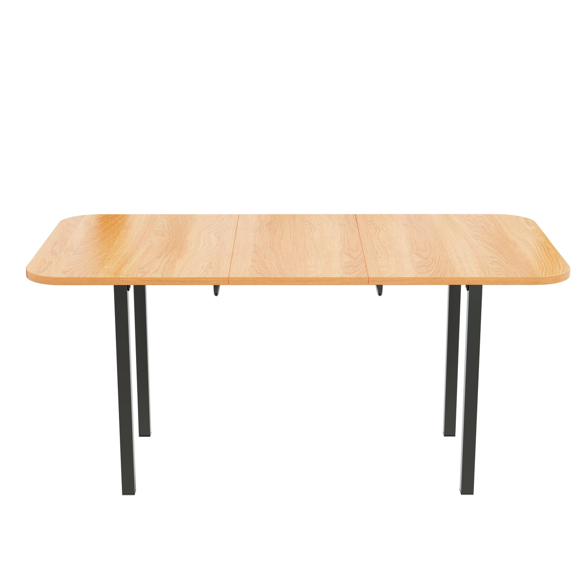 Classic Dining Table Extendable 120-160 cm 4-6 Seater - Natural Wood Finish