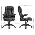 Massage Office Executive Gaming Chair with 6-Point Vibration, Heat Function, Artificial Leather