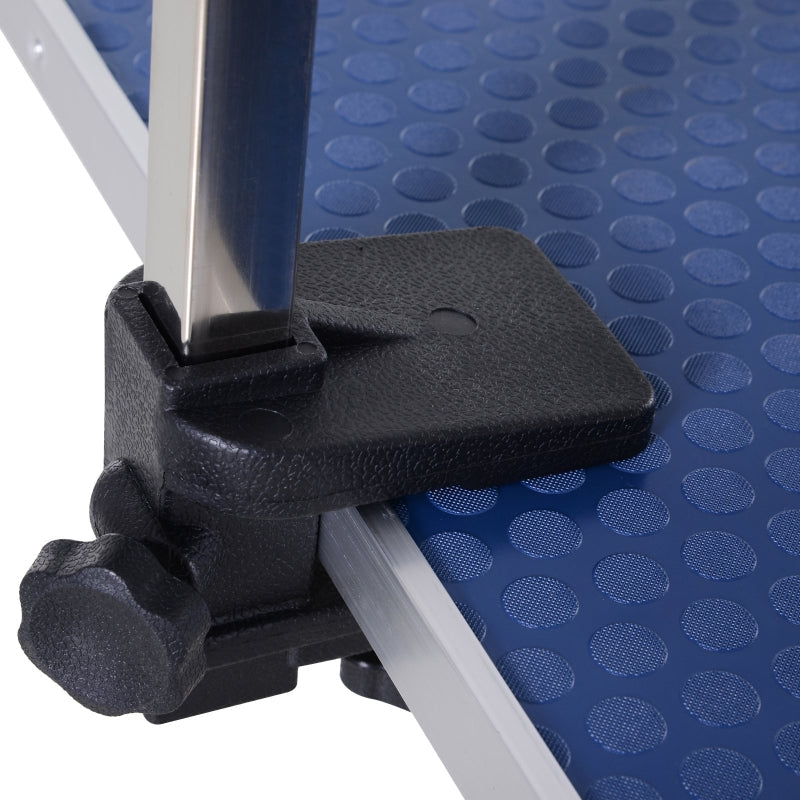 Dog Grooming Table, with Lower Basket, up to 100kg, Blue