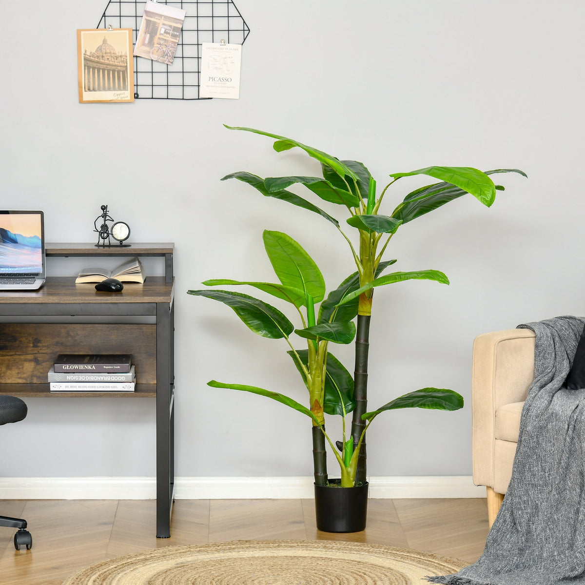 Artificial Banana Tree, 150 cm, Indoor & Outdoor, Plastic