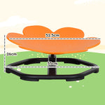 AIYAPLAY Sensory Children's Chair, Swivel Sensory Balance Training Seat, Plastic Orange