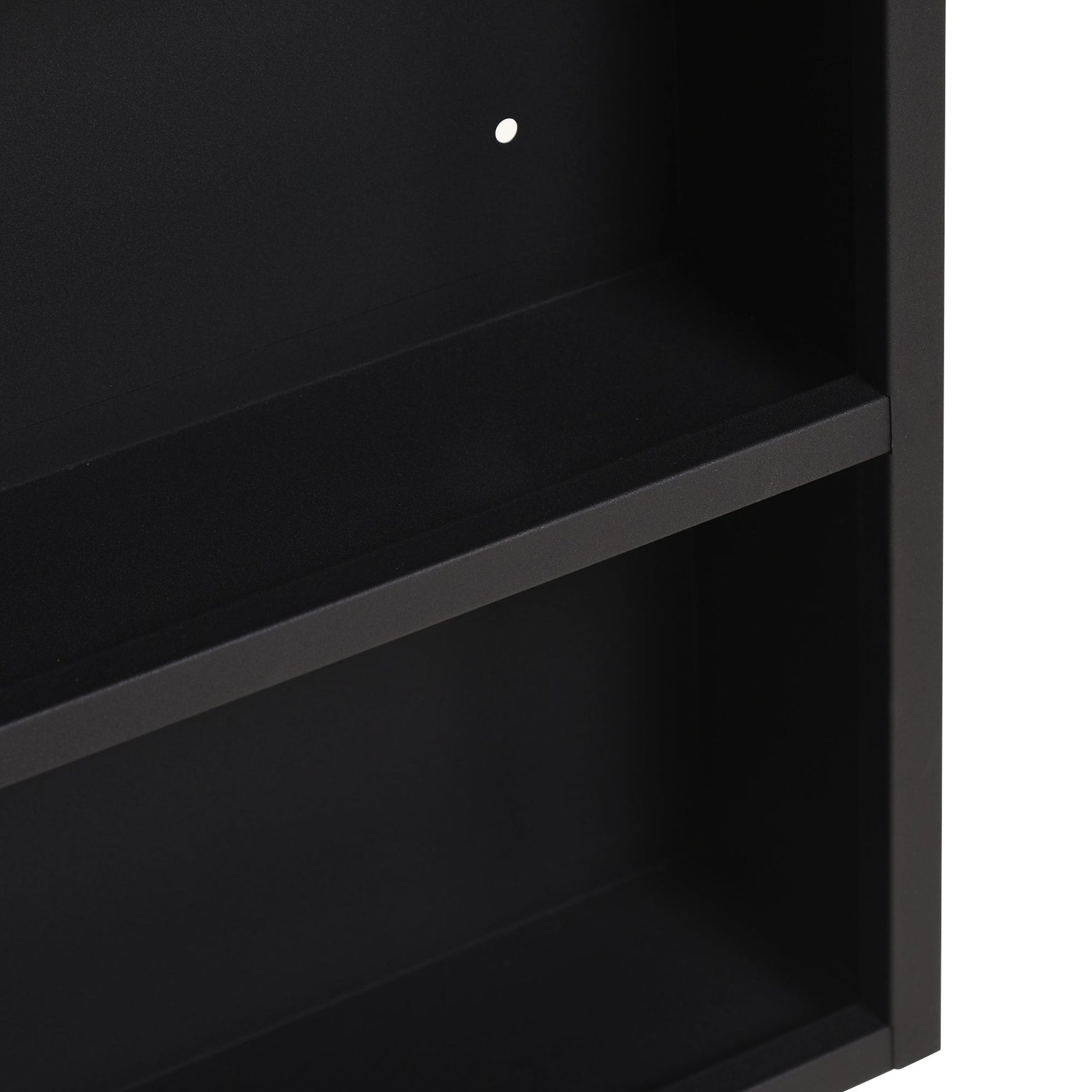 kleankin Mirror Cabinet with 2 Interior Shelves & Open Glass Shelf, Stainless Steel