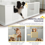 Puppy Whelping Box, Adjustable Door, Waterproof, Plastic