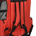 Dog Trolley Carrier Bag, 2-in-1, Breathable, Red