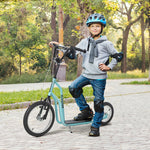 Scooter Roller Children's Scooter, Pneumatic Tires 16/12 inches, Blue