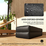 Sandbags, 2-Pack 25 kg 600D Oxford, Black