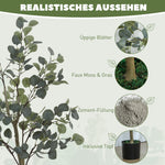 Artificial Eucalyptus Tree, Large 150 cm, Cement