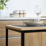 Dining Set 3-Piece 2 Chairs Small Spaces, Oak