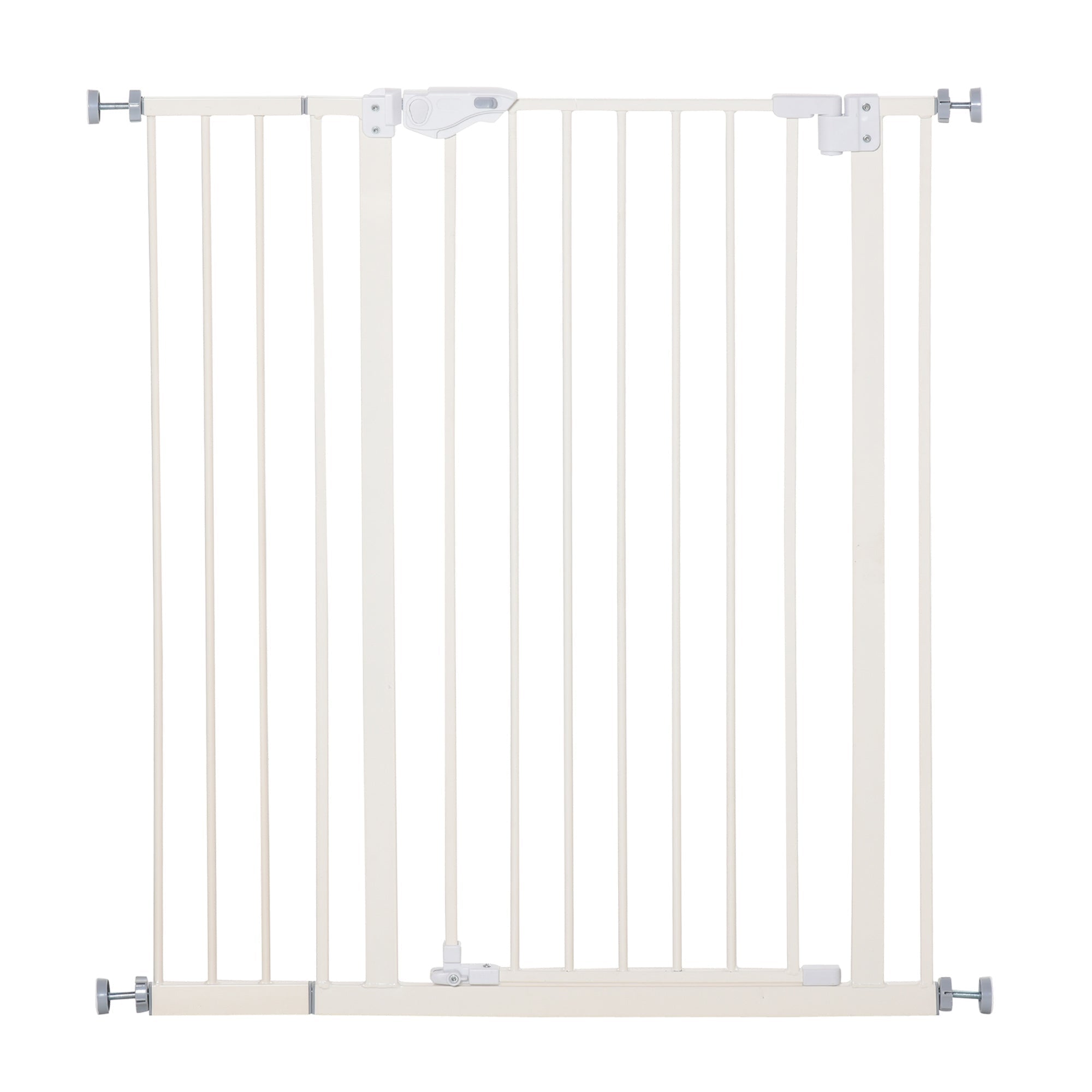 Door Safety Gate, No Drilling, Double Lock, 97.5 x 104.1 cm, Metal