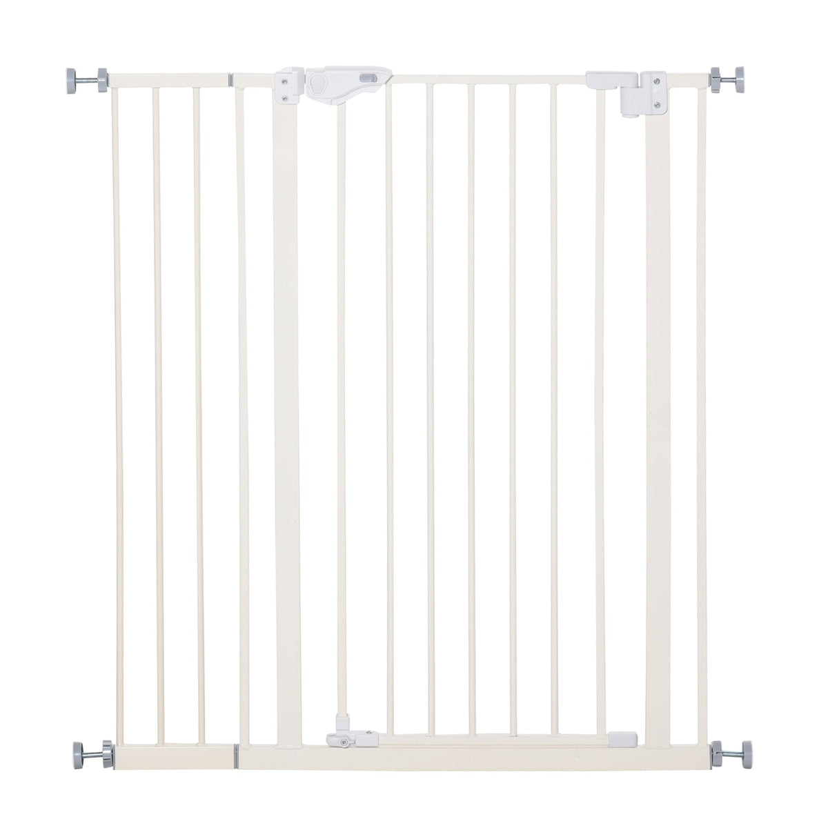 Door Safety Gate, No Drilling, Double Lock, 97.5 x 104.1 cm, Metal