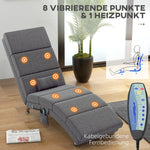 Relaxing Lounger, Massage, 5 Modes, Dark Grey