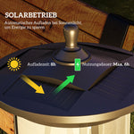 Solar Street Light LED, Cool White, Waterproof, Black