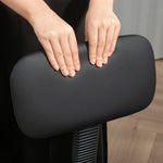 Office Chair, Ergonomic Height-Adjustable with Footrest, Faux Leather Black