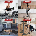 Dip Stand, Adjustable Height, Heavy Duty with Slip-Proof Grips, Multi-Functional for Tricep Dips