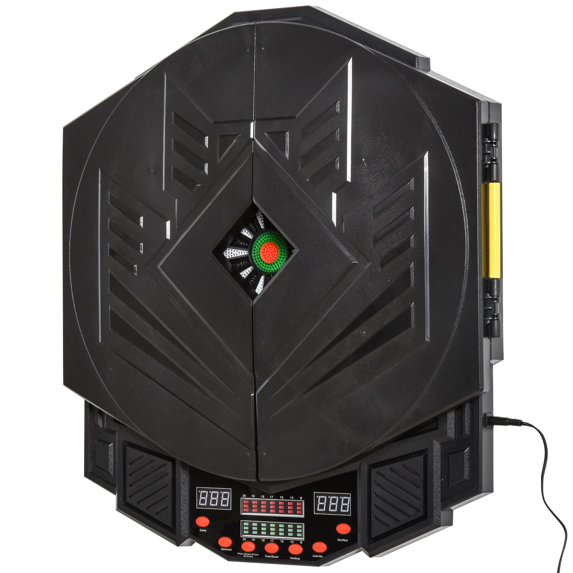 Electronic Dartboard with Door, 216 Games, 4 LEDs, 12 Arrows, ABS PP
