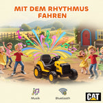 Children's Ride-On Construction Vehicle with Remote Control and Bluetooth, Yellow