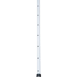 Folding Arm Awning Clamp-On Height Adjustable 200x150cm Aluminum Blue/White