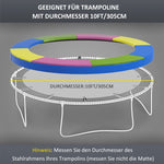 Trampoline Edge Cover Ø305cm, Weather-Resistant, Colorful