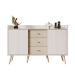 Sideboard, Three Drawers Storage, Wood-Colored
