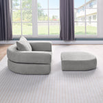 Compressed Sofa Bed Futon, Versatile Foldable Sleeper Chair & Mattress for Guest/Office, Fabric