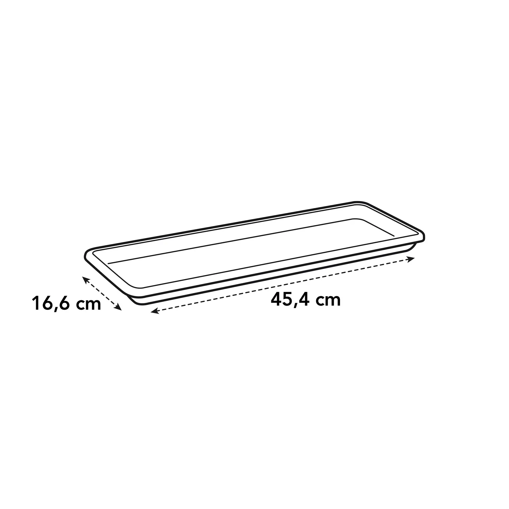 Barcelona Trough Saucer 50Cm (Anthracite)