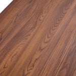 Coffee Table with Modern Two-Tiered Design, Walnut Wood MDF