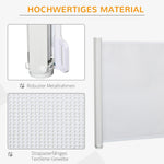 Stair Gate Extendable Door Safety Partition White PVC
