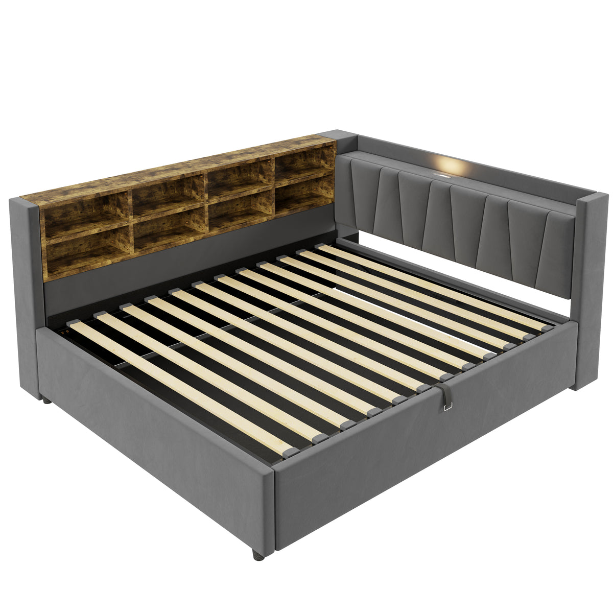 Bunk Bed with Roof & Windows 90x200 cm, White Pine Wood