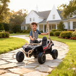 Electric Off-Road Vehicle for Children with Remote Control and LED Lights, Yellow