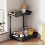 Kitchen Shelf, Height-Adjustable with 2 Baskets