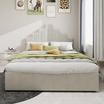 Modern Minimalist Soft Bed, Headboard 140*200CM, Beige