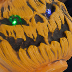 Halloween Witch Decoration, Broom, Glowing Eyes, Spooky Sounds, Flexible Arms